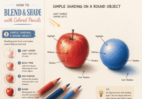 How to Blend and Shade with Colored Pencils: A Beginner’s Guide