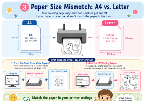 Why Are My Coloring Pages Printing Too Small or Cut Off?