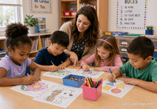 How Teachers Can Use Printable Coloring Pages in the Classroom